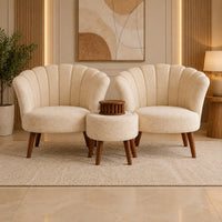 Serena Shell Accent Chair Set