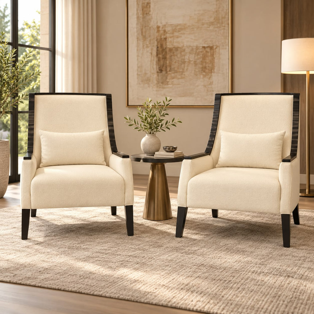 Ivory Haven High-Back Accent Chairs