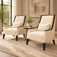 Ivory Haven High-Back Accent Chairs
