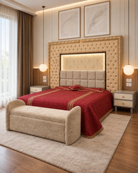 Celestia Diamond Panel Bed