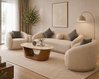 Cove Cloud Curved Sofa Set